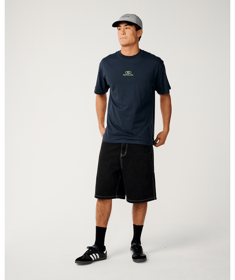Rip Curl Pill Icon Tee in DARK NAVY