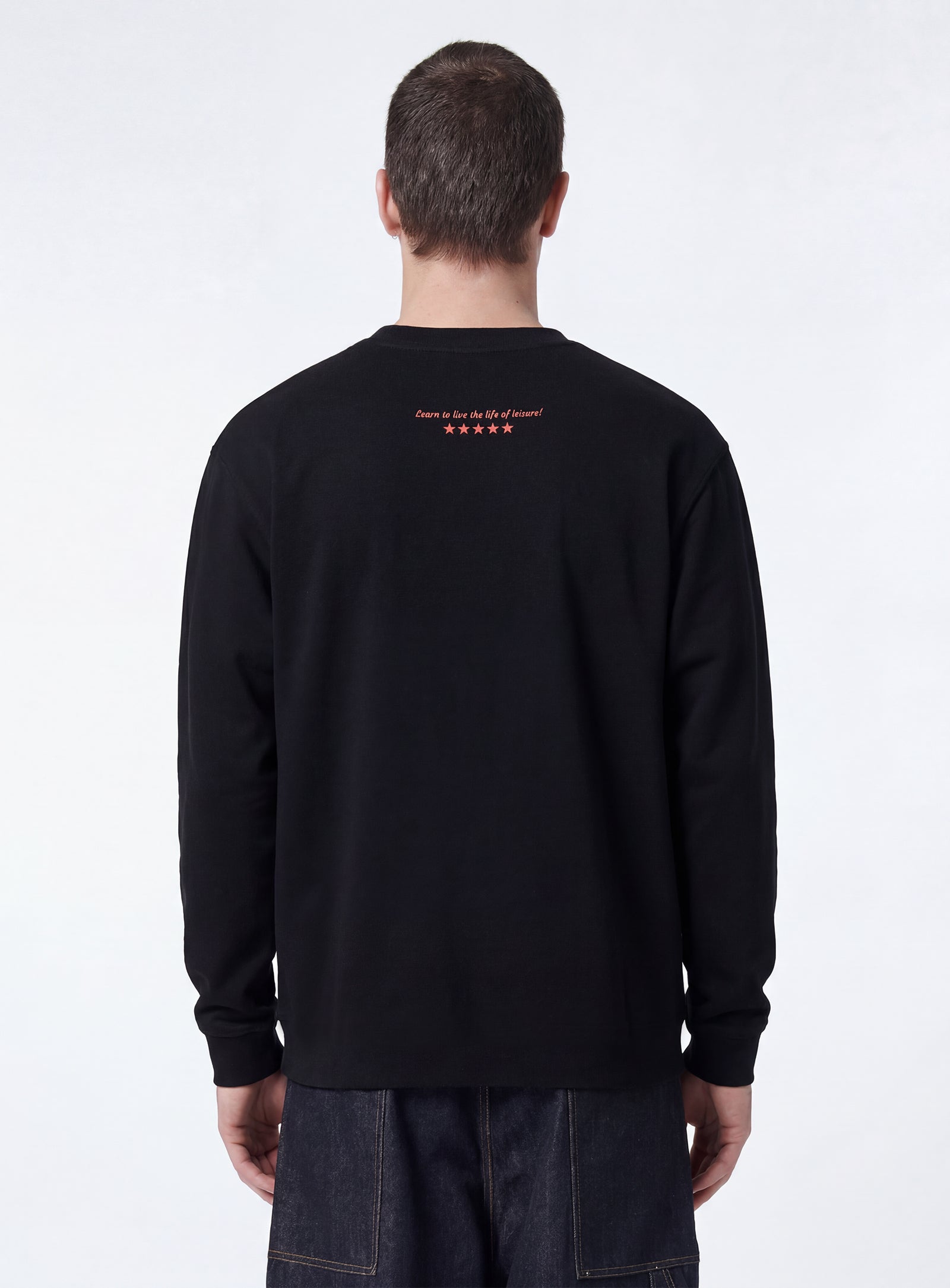 Barney Cools Script Crop Ls T-Shirt Black in Single