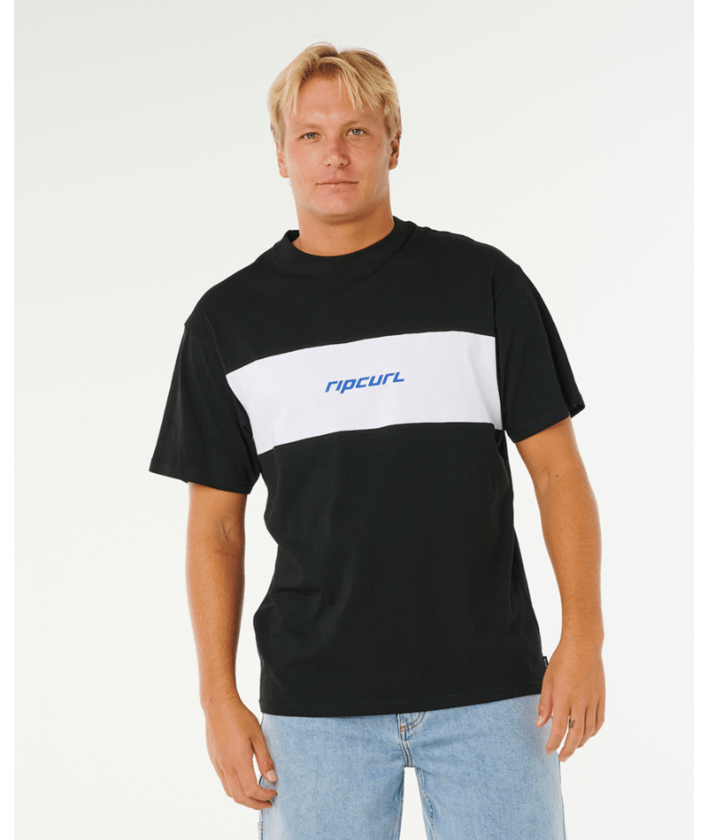 Rip Curl Undertow Tee in BLACK/WHITE