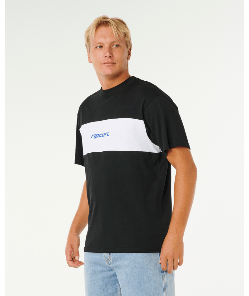 Rip Curl Undertow Tee in BLACK/WHITE