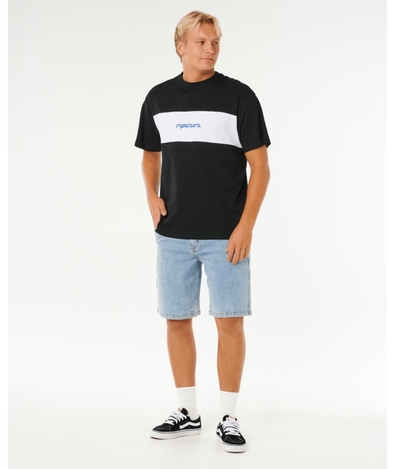 Rip Curl Undertow Tee in BLACK/WHITE