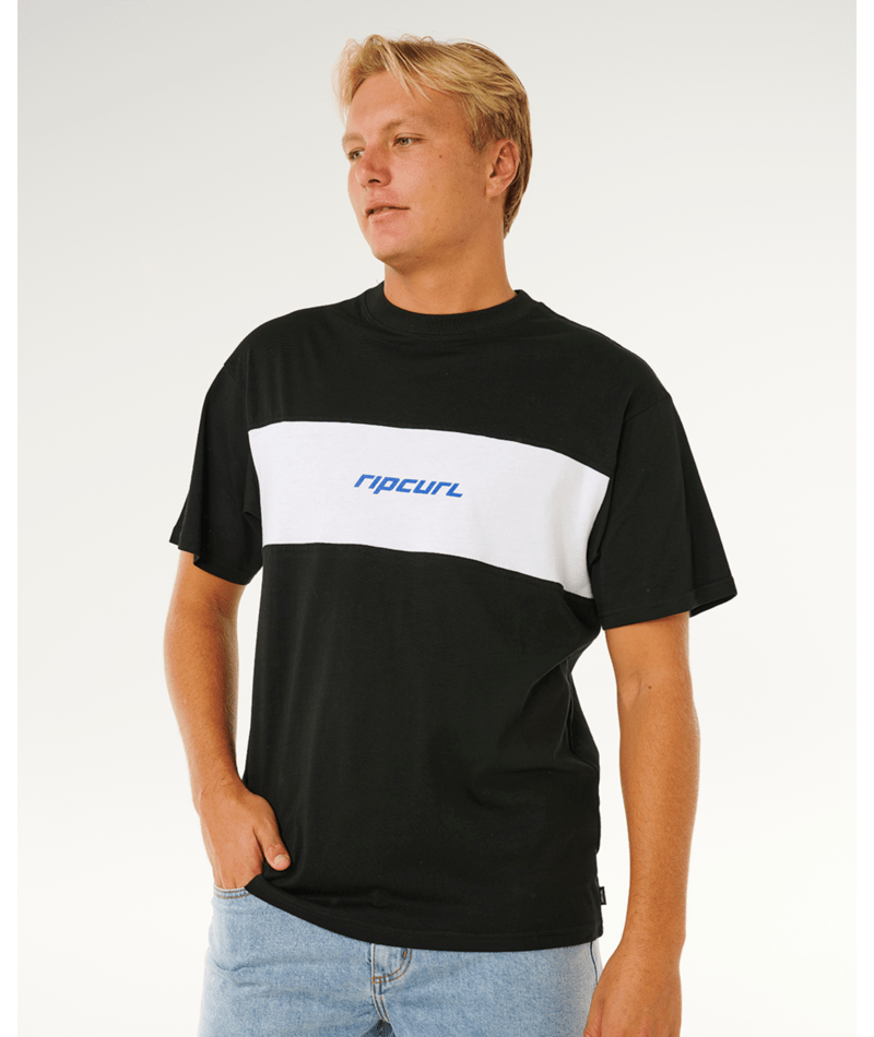 Rip Curl Undertow Tee in BLACK/WHITE