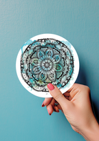 Trevena & Co Mandala Watercolour Vinyl Sticker in Single
