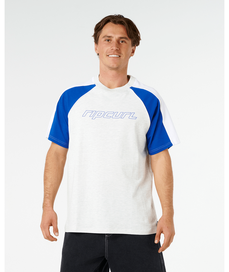 Rip Curl Panel Beater Tee in ELECTRIC COBALT