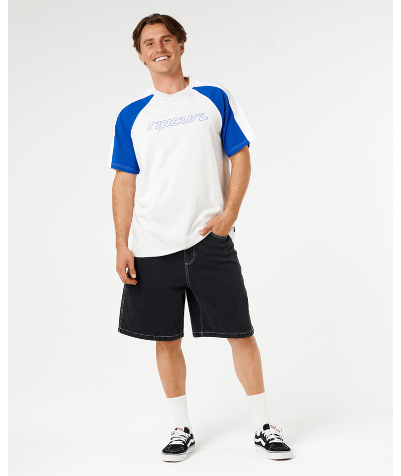 Rip Curl Panel Beater Tee in ELECTRIC COBALT