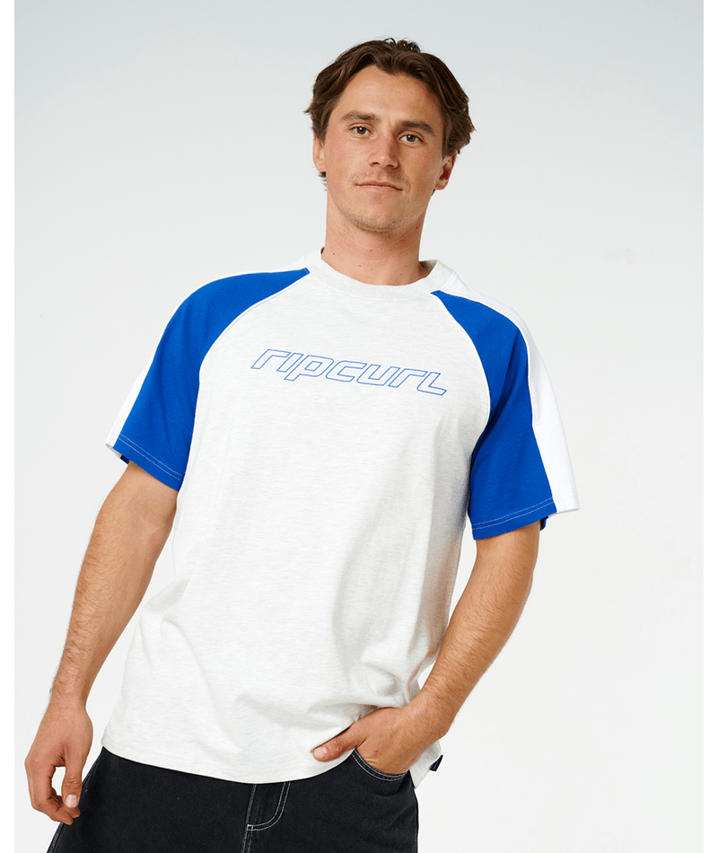 Rip Curl Panel Beater Tee in ELECTRIC COBALT