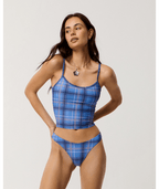 Rip Curl Archive: Plaid Skimpy Bottom in BLUE