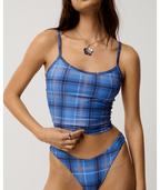 Rip Curl Archive: Plaid Tankini in BLUE