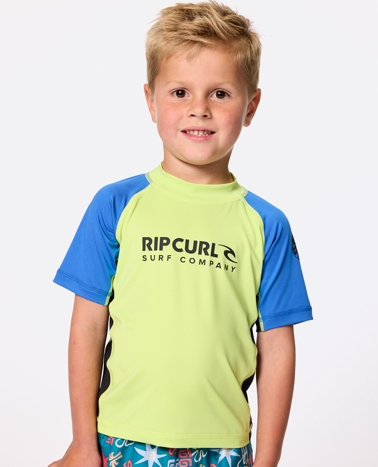 Rip Curl Shock Upf S/S-Boy in LIME