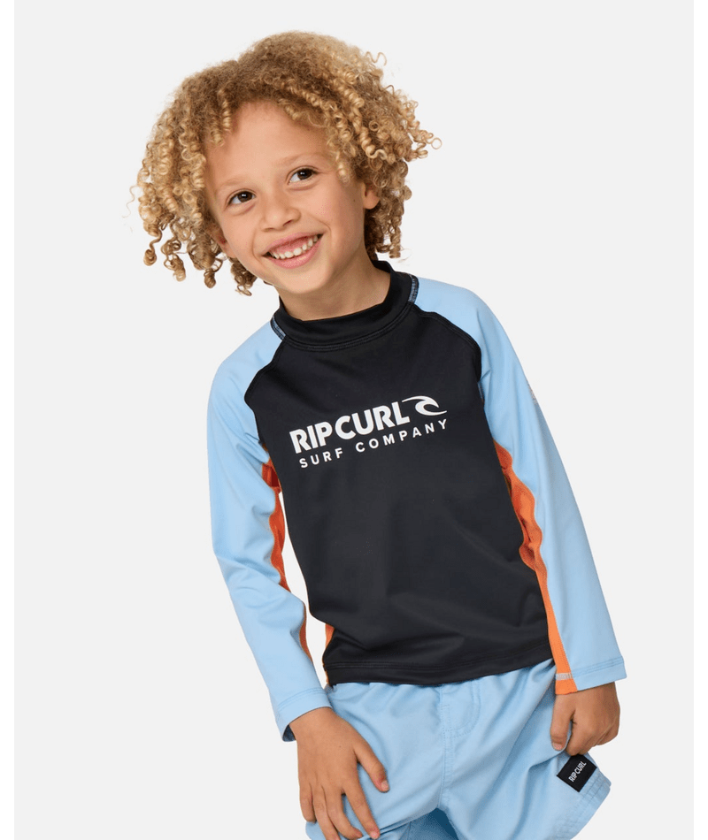 Rip Curl Shock Upf L/S-Boy in Black/Blue
