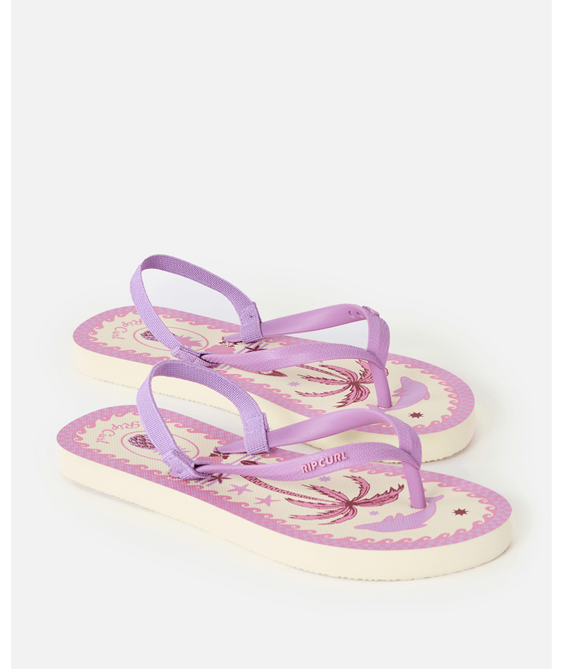 Rip Curl Mixed Bloom Open Toe-Girl in NATURAL/PINK