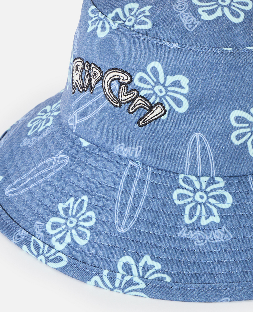 Rip Curl Combo Mid Brim Hat - Kids in Faded Denim