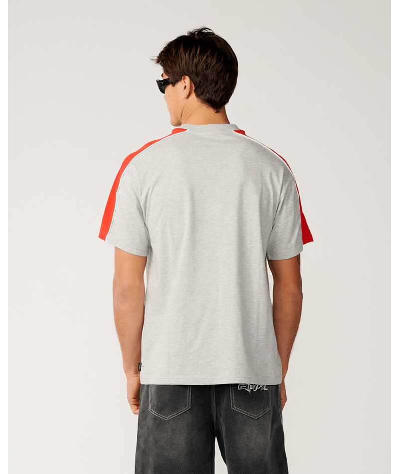 Rip Curl Archive Up Top Panel Tee in GREY MARLE
