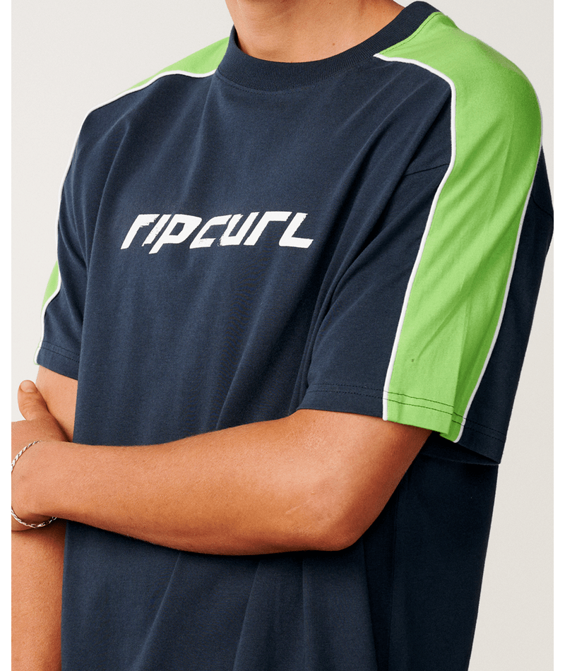 Rip Curl Archive Up Top Panel Tee in DARK NAVY