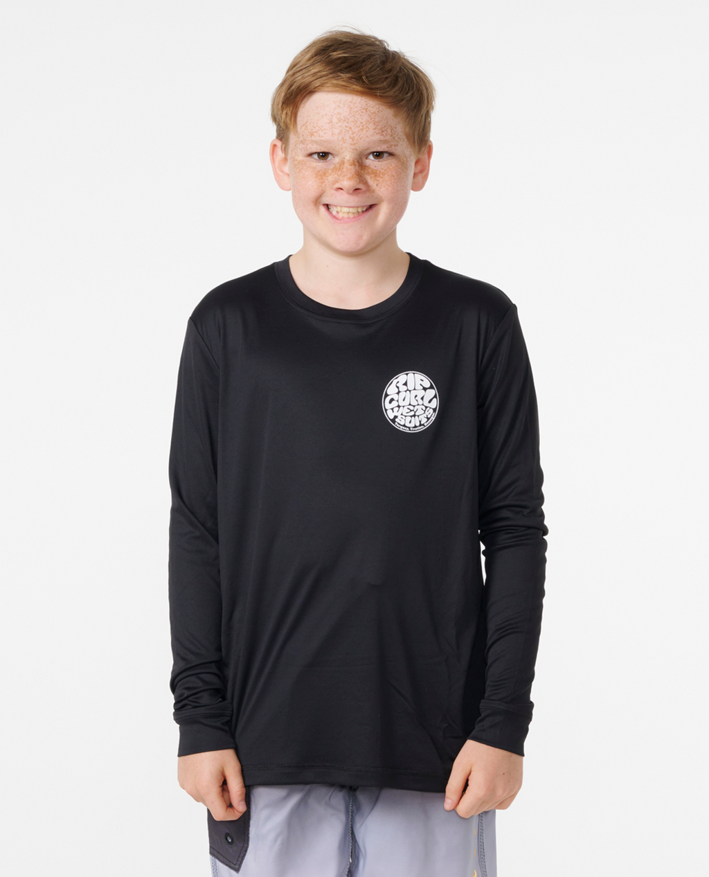 Rip Curl Icons Surflite Upf L/S -Boy in BLACK/WHITE
