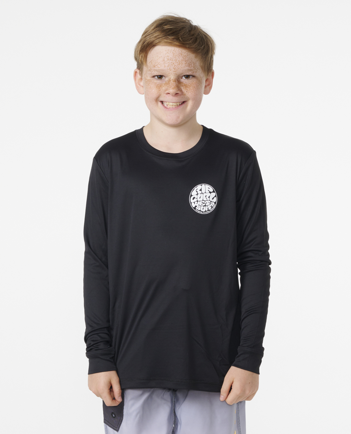 Rip Curl Icons Surflite Upf L/S -Boy in BLACK/WHITE