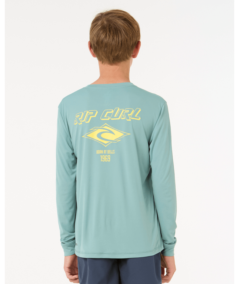 Rip Curl Icons Surflite Upf L/S -Boy in BLUE LAGOON