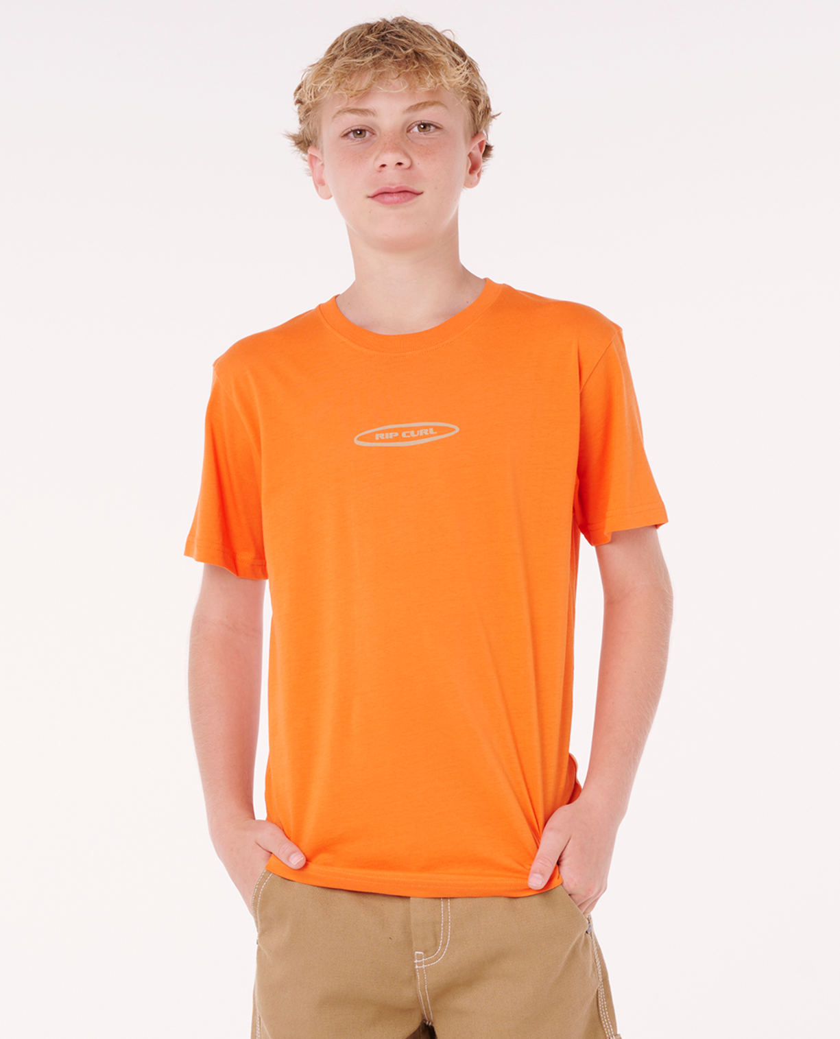 Rip Curl Island Paradiso Art Tee -Boy in MANDARIN ORANGE