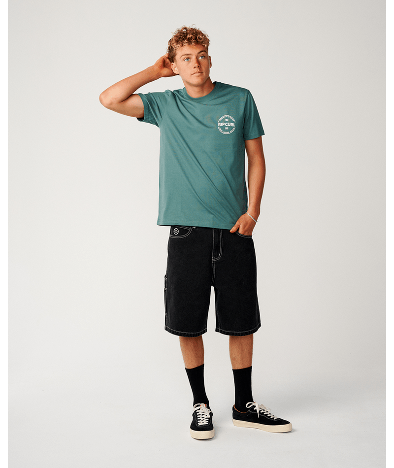 Rip Curl Staple Tee in MUTED GREEN