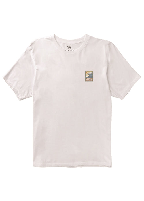 Vissla Peaky Swell Vintage Ss Tee in WHT-White