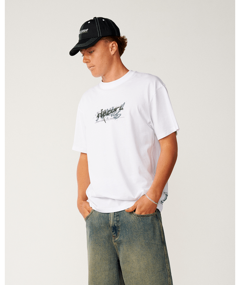 Rip Curl Archive Mashup Tee in WHITE