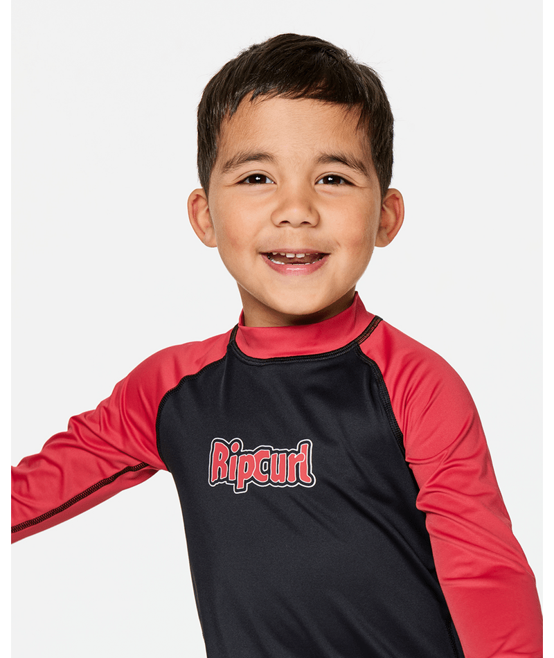 Rip Curl Paddle Out Set Upf L/S-Boy in Washed Red