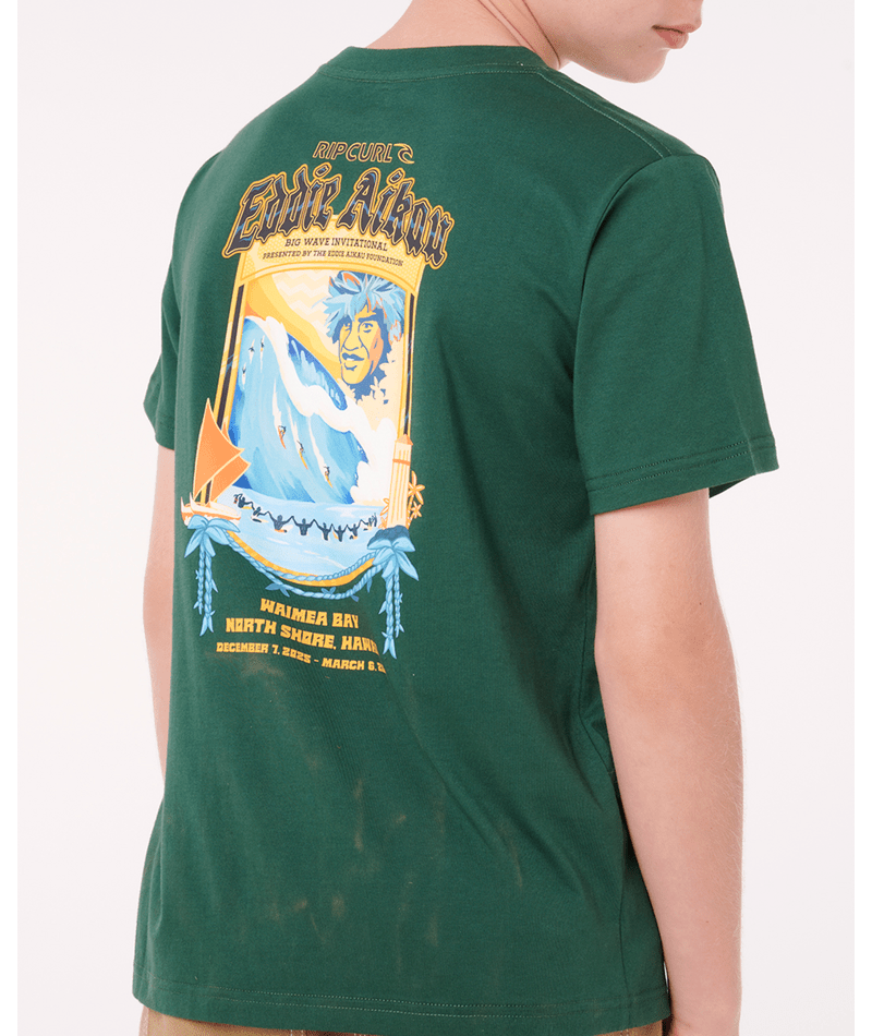 Rip Curl Ewg Poster Art Tee-Boy in GREEN