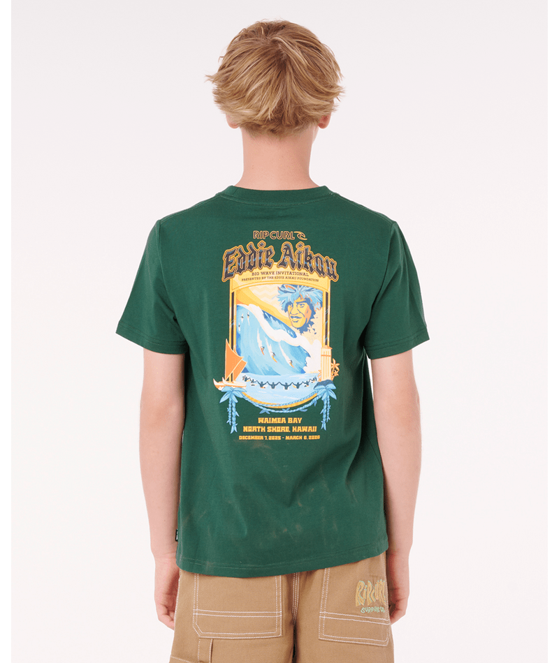 Rip Curl Ewg Poster Art Tee-Boy in GREEN