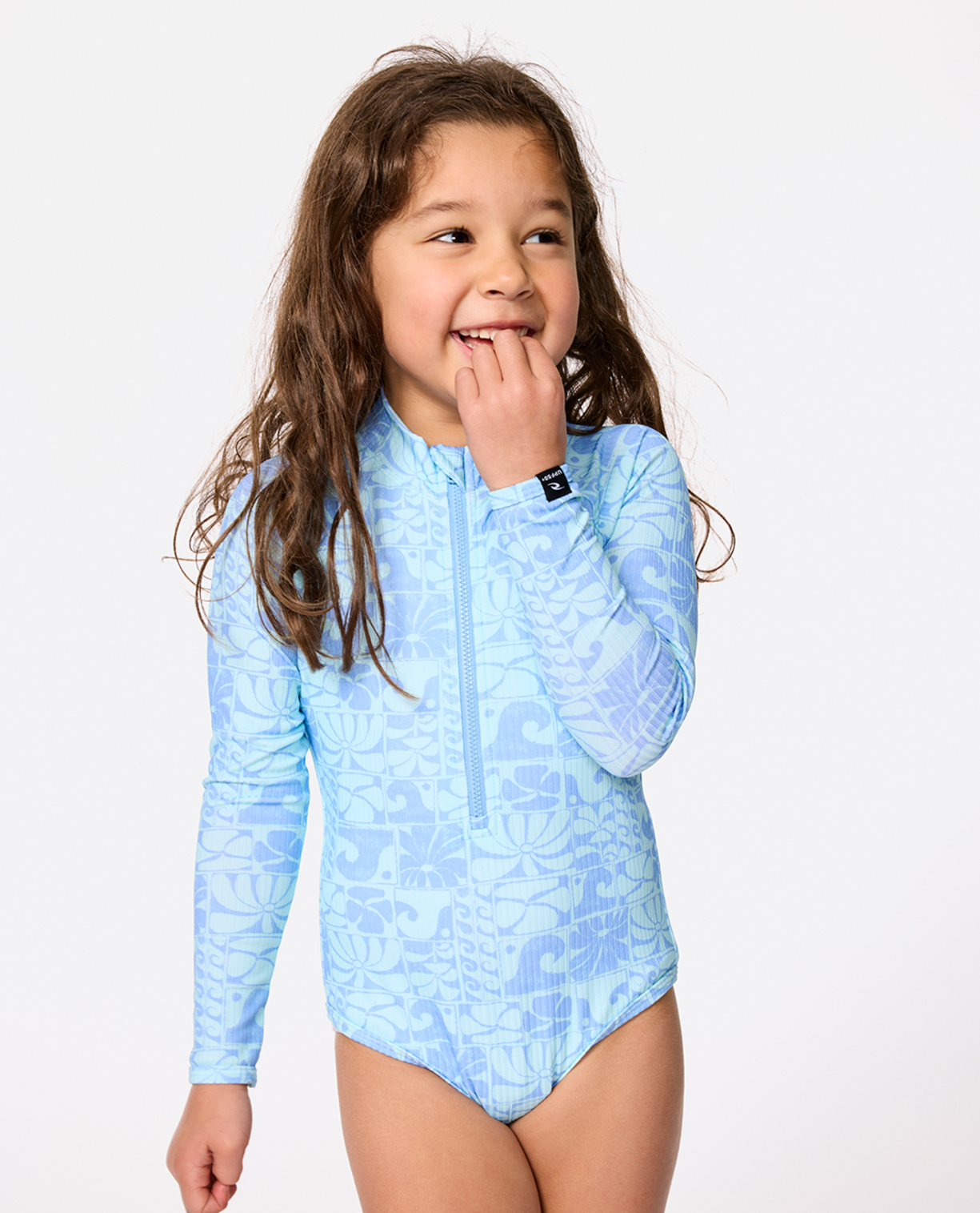 Rip Curl Aots Oceanic Ls Surfsuit-Girl in TEAL