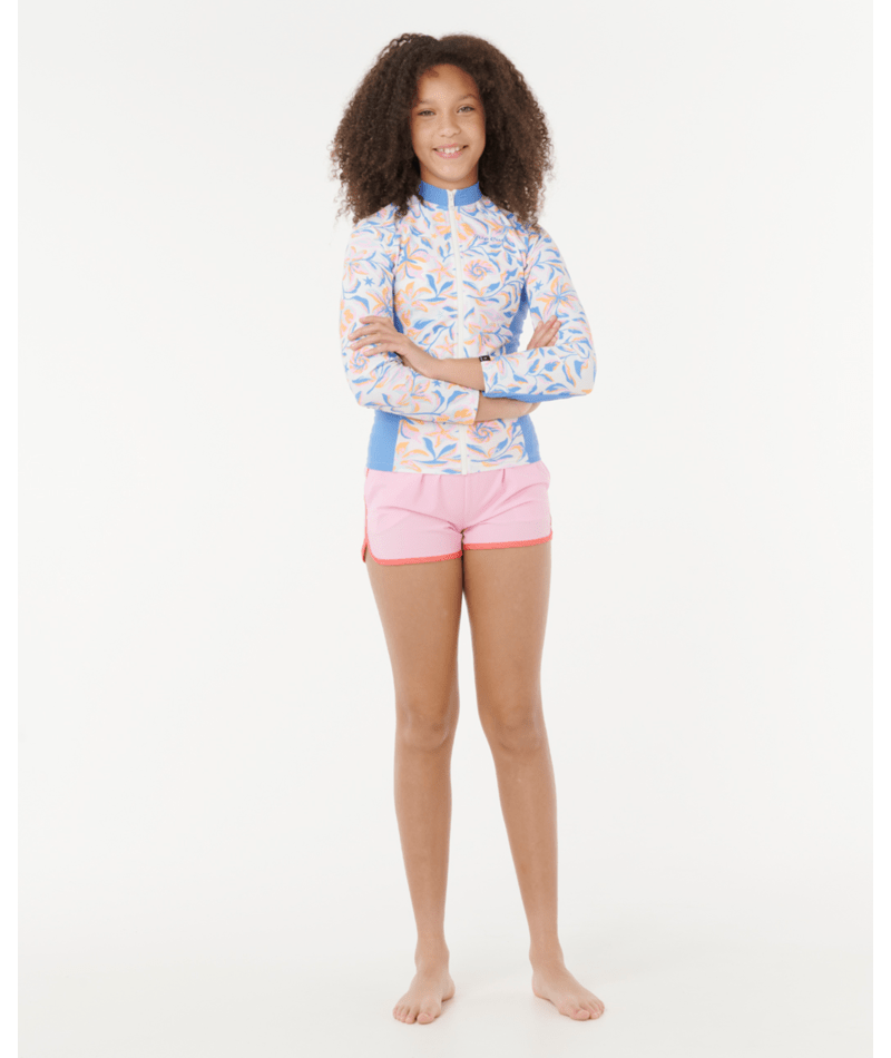 Rip Curl Sunset Sky Z/T Rash Vest- Girl in BONE