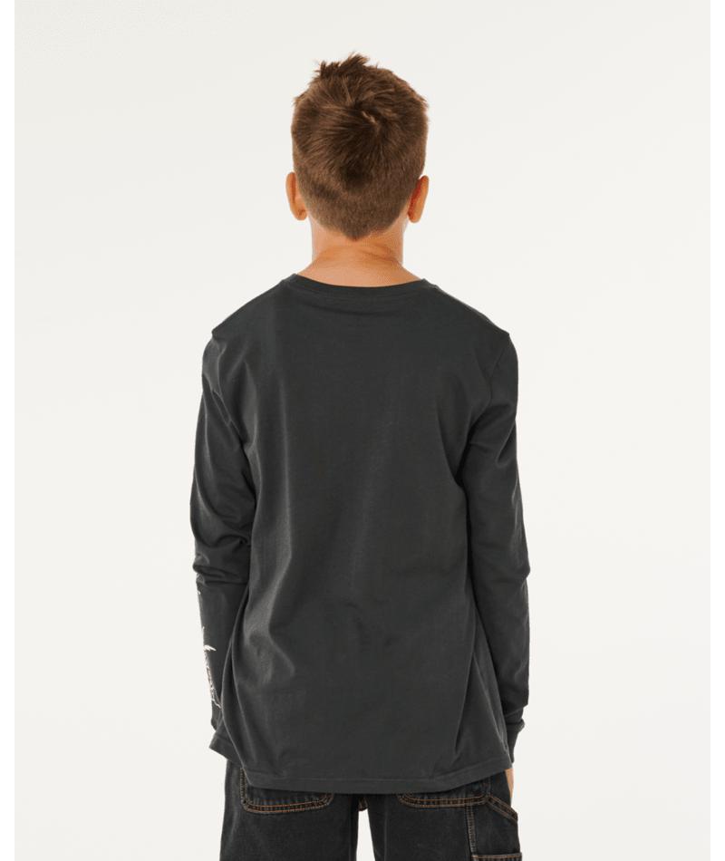 Rip Curl Eternal Shred Ls Tee-Boy in WASHED BLACK