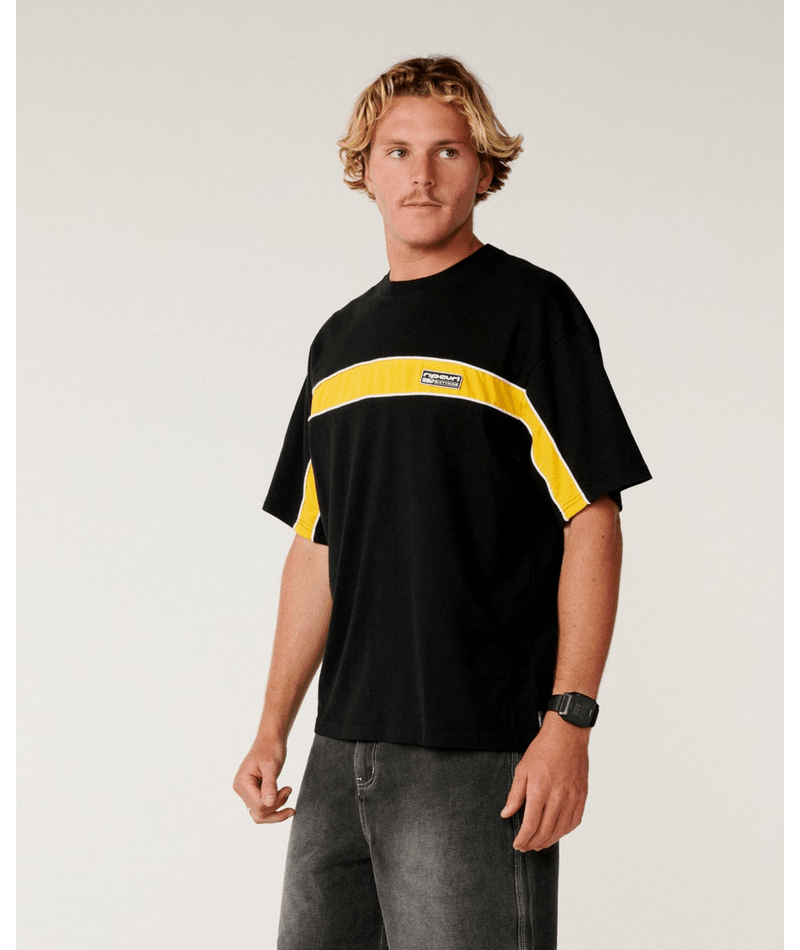 Rip Curl Archive 69 Panel Tee in Black