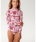 Rip Curl Costa Del Sol Ls Surfsuit-Girl in LILAC