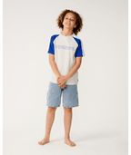 Rip Curl Panel Beater Tee-Boy in ELECTRIC COBALT
