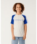Rip Curl Panel Beater Tee-Boy in ELECTRIC COBALT