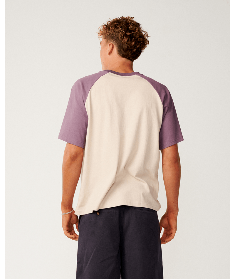 Rip Curl Disorder Dolphin Tee in VINTAGE WHITE