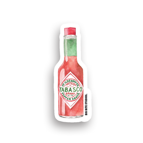 Big Bite Studios Tabasco Waterproof Sticker — By Big Bite Studios in Single
