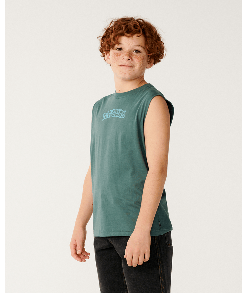 Rip Curl Surf Shack Muscle-Boy in MUTED GREEN