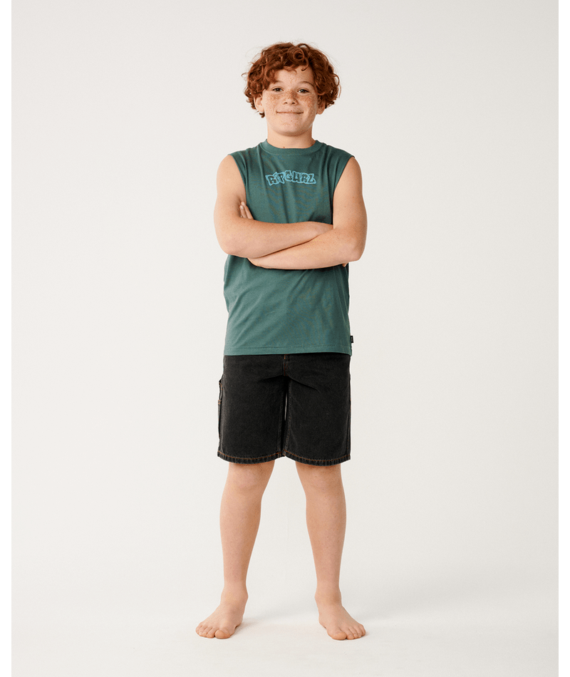 Rip Curl Surf Shack Muscle-Boy in MUTED GREEN