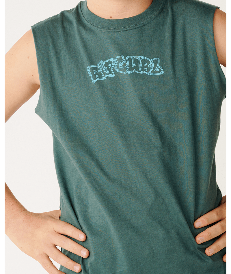 Rip Curl Surf Shack Muscle-Boy in MUTED GREEN