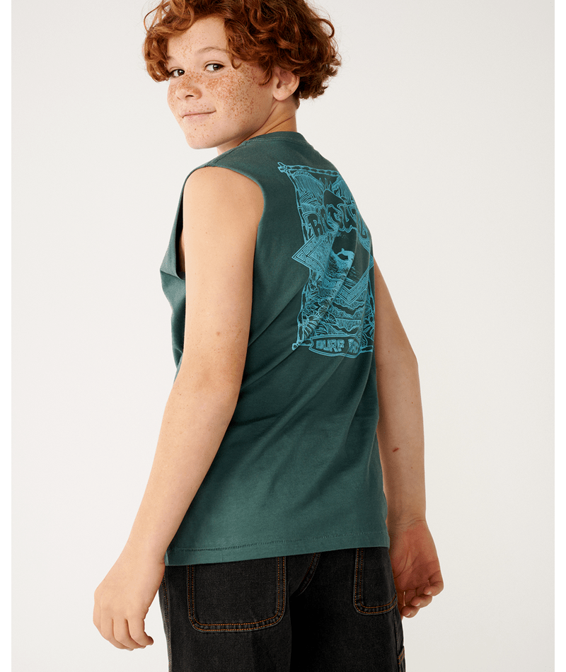 Rip Curl Surf Shack Muscle-Boy in MUTED GREEN