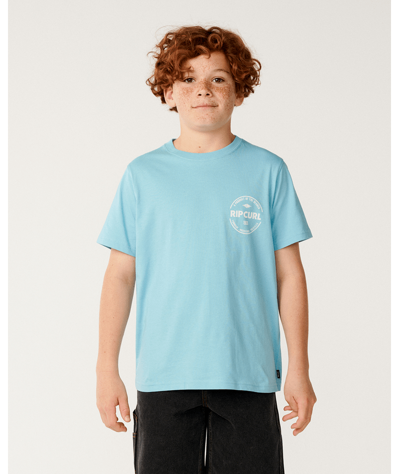 Rip Curl Staple Tee-Boy in WAVE POOL