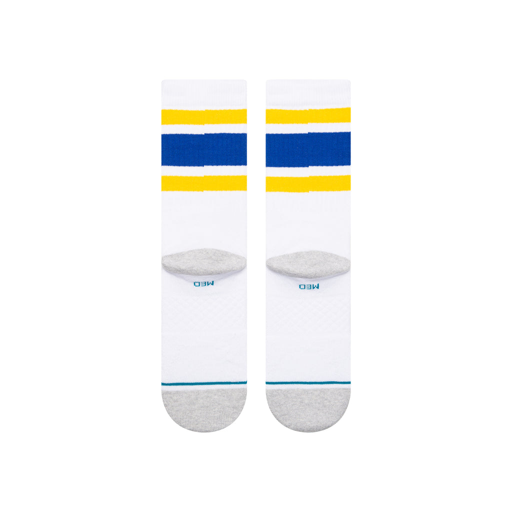 Stance TUBE GOLDEN STATE WARRIORS CREW SOCKS in WHITE