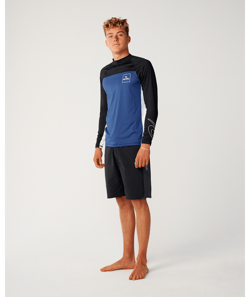 Rip Curl Drive Upf L/S in BLACK/LIGHT NAVY