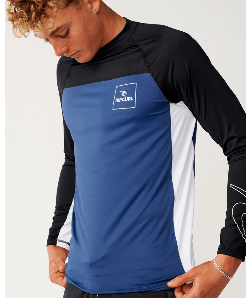 Rip Curl Drive Upf L/S in BLACK/LIGHT NAVY