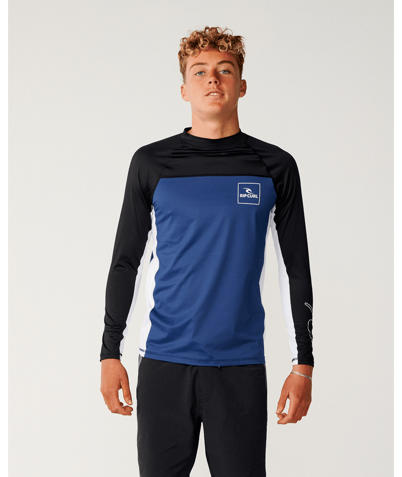 Rip Curl Drive Upf L/S in BLACK/LIGHT NAVY