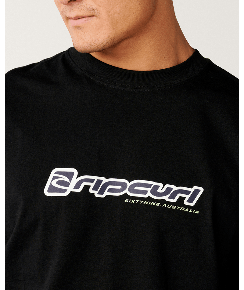 Rip Curl Archive Stack Tee in BLACK