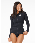 Rip Curl Premium Surf Zip Thru Ls U in BLACK