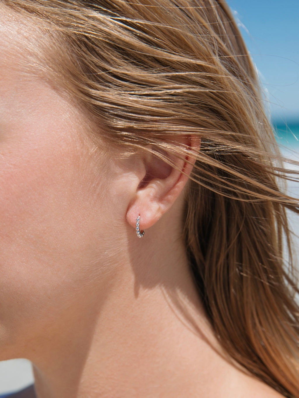Malakai The Label Kauai Sun Big Hoops in Sterling Silver in Default Title