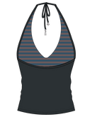 Rip Curl Archive Rota Revo Tankini in Washed Black
